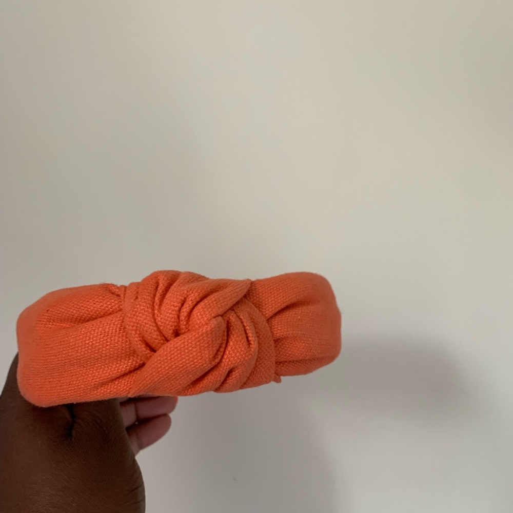 Lele Sadoughi Orange Woven Headband